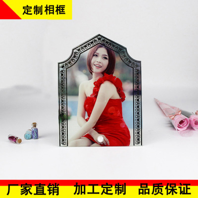 Crafts Organic Glass Photo Frame Decoration HD Thermal Transfer White Body DIY Customizable Photo Frame Consumables