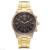 2020 new hot-selling women's alloy quartz watch European and American fashion men three eyes steel belt watch wholesale