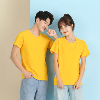 Couple Parent-Child Wear Loose Combed All Cotton Pure Cotton round Neck Short Sleeve T-shirt Men's Women's and Children's Clothing Group Sports Clothes