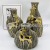 Nordic wind light luxury deer ceramic vases set a three-piece set of living room wine cabinet decoration dry flower simulation flower arrangement creativity