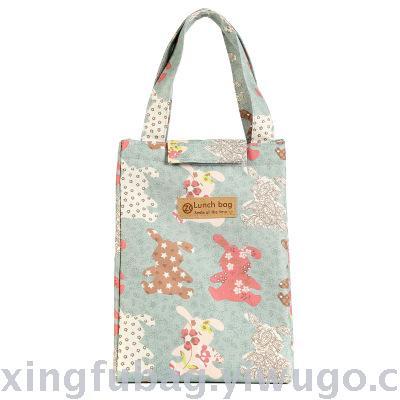 Picnic bag portable and large size Taiwan bento bag square lunch box full plate design picnic bag
