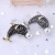 Korean Version of the Creative Fashion Diamond Dolphin Animal Brooch Source New Freshwater Pearl Corsage Cool All-Matching Clothing