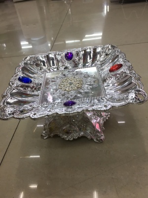 Electroplating head fruit plate, manufacturers direct sales, enterprise foreign trade, wholesale, welcome to sample custom