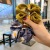 Korean east gate handmade small Daisy large intestine hair ring French retro ins hair accessories gentle temperament tail hair rope