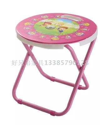 Cartoon Fishing Stool with Handle Baby round Stool Pattern Many Baby's Stool Chair