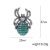 European and American retro exaggerated punk insect spiders brooch one - word brooch men 's suit rhinestone brooch accessories