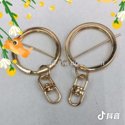 Supply Batch 30mm Key Ring plus 8 Pin KC Gold, DIY Accessories, Pendant Accessories