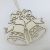 Manufacturers sell Christmas ornaments deer bells crutches snowflake carving snowman home decoration, wooden crafts