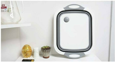 Manufacturers direct cutting board multi-functional folding board household plastic cutting board folding washbasin