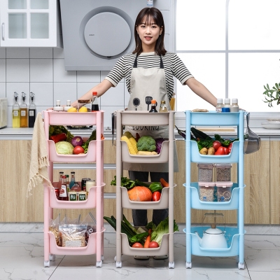 W16-2338 Storage Rack with Dish Box Kitchen Plastic Vegetable and Fruit Organizing Rack Bathroom Towel Rack