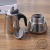 Italian Stainless Steel Moka Pot Extra Fragrant Induction Cooker Porcelain Stove Open Fire Coffee Maker Home Italian Coffee Machine