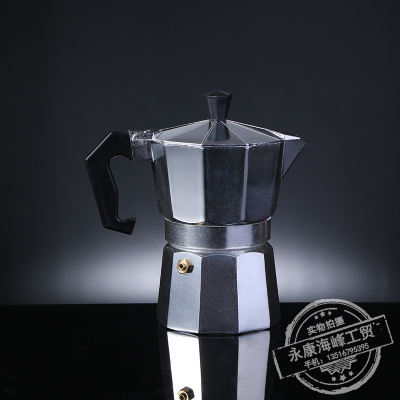 Moka Pot Hand Made Coffee Maker Cooking Household Italian Portable Espresso Dripping Filtering Pot Aluminum Coffee Pot