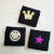 Smiley face knit embroidered wristband glitter crown wristband night club party carnival music festival star wristband