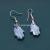 Colored palm-shaped crystal earrings 2020 annual new fashion pendant earrings for female silver jewelry