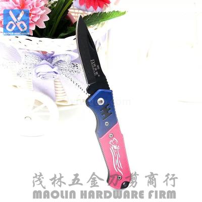 The Mini stainless steel folding fruit knife portable small saber fruit knife fruit peeler portable key chain folding knife