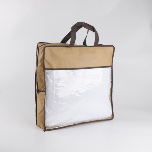 Non-Woven Home Textile Zipper Bag Spot Hand-Held Cotton Quilt Bag Wholesale Four-Piece Air Conditioning Package Bag Customization 