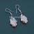 Colored palm-shaped crystal earrings 2020 annual new fashion pendant earrings for female silver jewelry