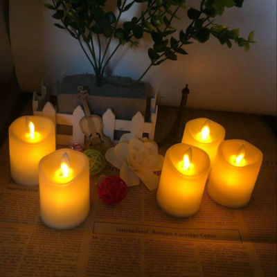 Simulation electronic candle lamp remote control wedding birthday candle small LED plastic swing