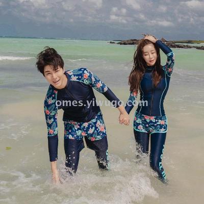 Hot spring sexy sun-protective swimsuit diving surf jellyfish suit plus-size swimsuit