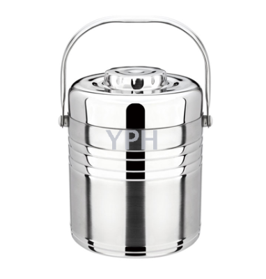 Jiaxing Jiale Stainless Steel Vacuum Pot with Handle Multi-Layer Insulation Barrel Thermal Box Pot Portable Insulation Carrying Barrel