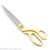 Zinc Alloy Dressmaker's Shears Sewing Scissors Clothing Scissors Gold Plated Dressmaker's Shears