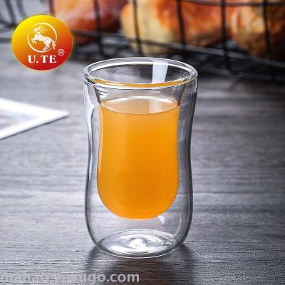 Heat-resistant and explosion-proof double layer tea cup/coffee cup/juice cup