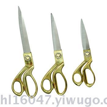 Zinc Alloy Dressmaker's Shears Sewing Scissors Clothing Scissors Gold Plated Dressmaker's Shears