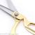 Zinc Alloy Dressmaker's Shears Sewing Scissors Clothing Scissors Gold Plated Dressmaker's Shears