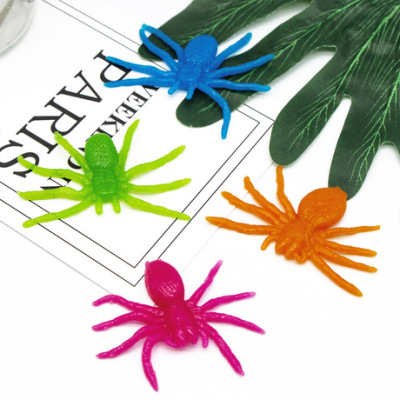 TPR Expandable Material Small Spider Toy Can Be Stretched Freely Factory Direct Sales Can Be Customized