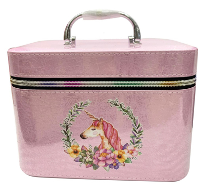 Flamingo Unicorn High Heels Series Three-Piece Storage Box Cosmetic Case