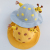 Children's hats spring and summer new fawn cartoon fisherman hat cute baby basin hat girl outdoor sun block hat