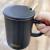 Nordic ceramic breakfast milk mug coffee mug covered spoon couple's home mug for men and women