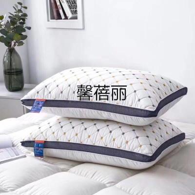 Feather compression pillow