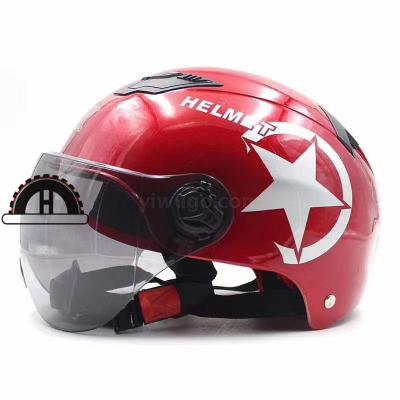 High-end thickened motorcycle motorcycle helmet anti - fog anti - uv four seasons sun helmet harley-davidson