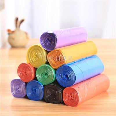 160G Factory Wholesale Brand New Material 45*50 Medium Point Break Garbage Bag 5 Continuous Roll Color Household Plastic Bag