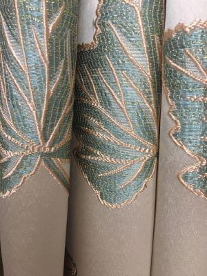 Curtain * high-grade gold silk leaf Curtain bo long home textile factory direct sales