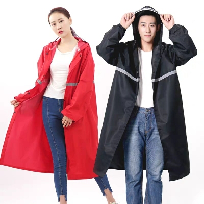 Men and women 's long style hiking raincoat one - piece waterproof trench coat to happens to the fat fashion is suing training raincoat coat