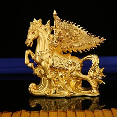 Metal Car Supplies Spot Flag Winning Battle Flag Horse Ornament Wholesale Factory Hot Selling Qianrima Car Decorations