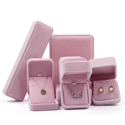Suede jewelry box set box ring box necklace box stud box