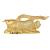 Hot Selling Car Supplies Metal Lucky Diamond Gold Arowana Ornaments Spot Supply Year-on-Year Fish Car Decorations