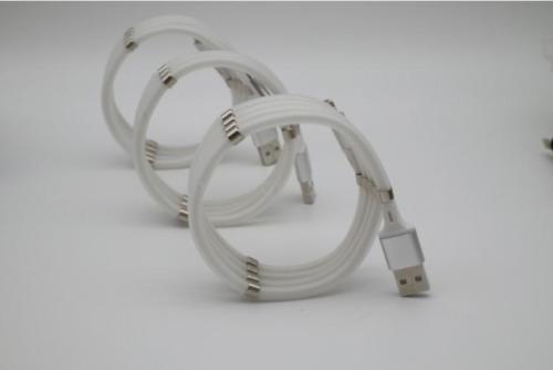 Tiktok Same Style New Magnetic Holder Data Cable Magic Rope Mobile Magnetic Absorption Data Line Creative Gift Charging Cable