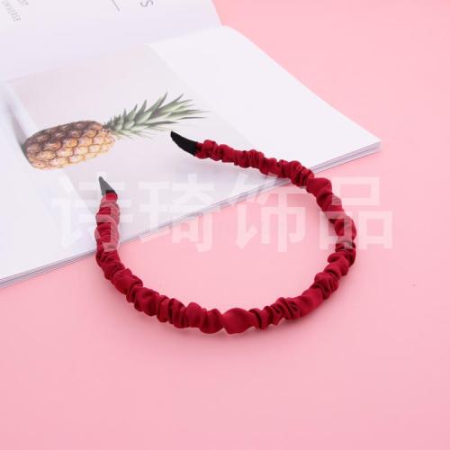 Iron Winding Fabric Craft Headband Ins Simple All-Match Thin Headband Hair Fixer Korean Hairpin Makeup Belt