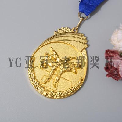 Sports Medals, Student Medals, Gold Medals, Silver Medals, Bronze Medals, Can Be Customized According to the Customer's Printed Logo