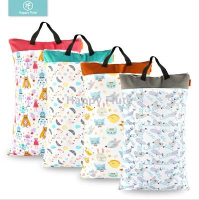 Happyflute Baby Diapers Waterproof Bag Large Capacity Baby Clothes Storage Bag