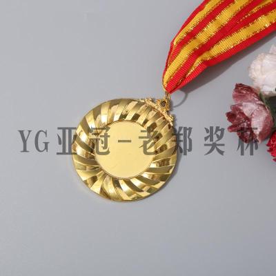 Marathon Games Champion Medal Customized Metal Listing Gold Medal Kindergarten Basket Table Tennis Badminton Medal