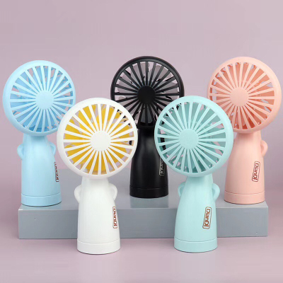 Summer Cool and Simple Round Mini Fan Korean Version of USB Charging Portable Light Fan