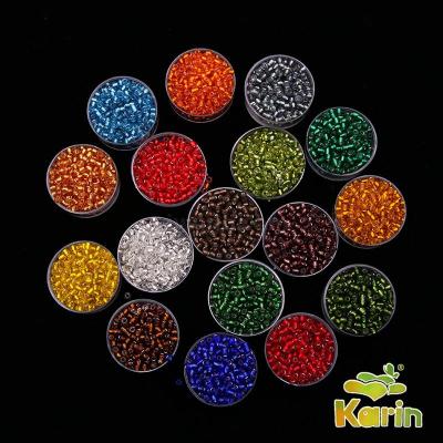 Small Rice-Shaped Beads Glass Crystal Beads Color Scattered Beads DIY Beaded Bracelet/Necklace Material Clothing Shoes and Hat Decoration