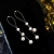 Korean fashion cross - border hot shot long tassel pearl earrings female Baroque exaggerated move versatile earrings earrings