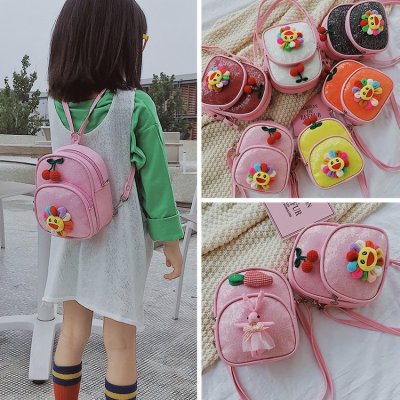 Baby Cute Sequin Bunny Travel Backpack Girl Girl Pop Mini Backpack Princess Fashion Satchel