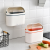 Dustbin wall hanging kitchen toilet household small hole-free suspension